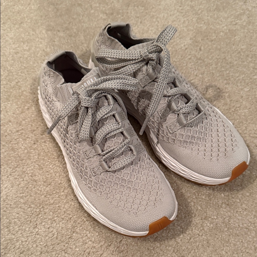 NOBULL Light Gray Knit Trainer Sneakers